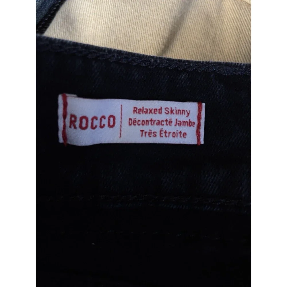 True Religion Rocco Flap Pockets Skinny Men’s W38 L34 Black Stretch Jeans